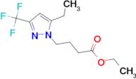 ethyl 4-[5-ethyl-3-(trifluoromethyl)-1H-pyrazol-1-yl]butanoate