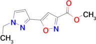 methyl 5-(1-ethyl-1H-pyrazol-3-yl)isoxazole-3-carboxylate