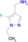 1-(1-ethyl-5-fluoro-1H-pyrazol-4-yl)methanamine