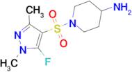 1-[(5-fluoro-1,3-dimethyl-1H-pyrazol-4-yl)sulfonyl]piperidin-4-amine