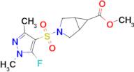 methyl 3-[(5-fluoro-1,3-dimethyl-1H-pyrazol-4-yl)sulfonyl]-3-azabicyclo[3.1.0]hexane-6-carboxylate