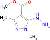 methyl 5-hydrazino-1,3-dimethyl-1H-pyrazole-4-carboxylate