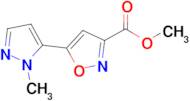 methyl 5-(1-methyl-1H-pyrazol-5-yl)isoxazole-3-carboxylate