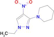 1-(1-ethyl-4-nitro-1H-pyrazol-3-yl)piperidine