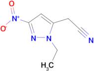 (1-ethyl-3-nitro-1H-pyrazol-5-yl)acetonitrile