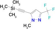 1-methyl-3-(trifluoromethyl)-5-[(trimethylsilyl)ethynyl]-1H-pyrazole