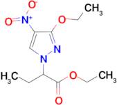 ethyl 2-(3-ethoxy-4-nitro-1H-pyrazol-1-yl)butanoate