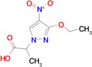 2-(3-ethoxy-4-nitro-1H-pyrazol-1-yl)propanoic acid