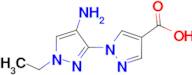 4'-amino-1'-ethyl-1'H-1,3'-bipyrazole-4-carboxylic acid