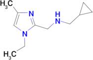 1-cyclopropyl-N-[(1-ethyl-4-methyl-1H-imidazol-2-yl)methyl]methanamine