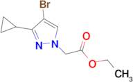 ethyl (4-bromo-3-cyclopropyl-1H-pyrazol-1-yl)acetate