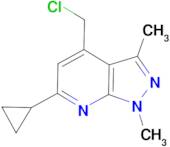 4-(chloromethyl)-6-cyclopropyl-1,3-dimethyl-1H-pyrazolo[3,4-b]pyridine