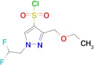 1-(2,2-difluoroethyl)-3-(ethoxymethyl)-1H-pyrazole-4-sulfonyl chloride