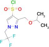 3-(isopropoxymethyl)-1-(2,2,2-trifluoroethyl)-1H-pyrazole-4-sulfonyl chloride