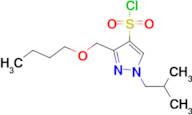 3-(butoxymethyl)-1-isobutyl-1H-pyrazole-4-sulfonyl chloride