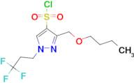 3-(butoxymethyl)-1-(3,3,3-trifluoropropyl)-1H-pyrazole-4-sulfonyl chloride