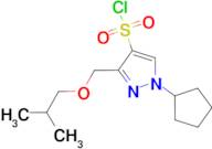 1-cyclopentyl-3-(isobutoxymethyl)-1H-pyrazole-4-sulfonyl chloride