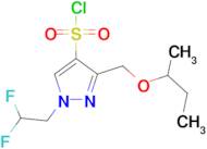 3-(sec-butoxymethyl)-1-(2,2-difluoroethyl)-1H-pyrazole-4-sulfonyl chloride