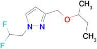 3-(sec-butoxymethyl)-1-(2,2-difluoroethyl)-1H-pyrazole