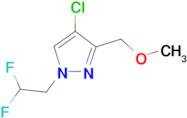 4-chloro-1-(2,2-difluoroethyl)-3-(methoxymethyl)-1H-pyrazole