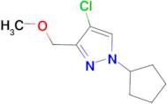 4-chloro-1-cyclopentyl-3-(methoxymethyl)-1H-pyrazole