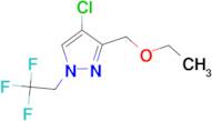 4-chloro-3-(ethoxymethyl)-1-(2,2,2-trifluoroethyl)-1H-pyrazole