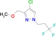 4-chloro-3-(methoxymethyl)-1-(3,3,3-trifluoropropyl)-1H-pyrazole