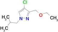 4-chloro-3-(ethoxymethyl)-1-isobutyl-1H-pyrazole