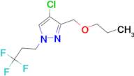 4-chloro-3-(propoxymethyl)-1-(3,3,3-trifluoropropyl)-1H-pyrazole