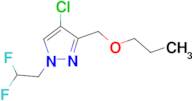 4-chloro-1-(2,2-difluoroethyl)-3-(propoxymethyl)-1H-pyrazole