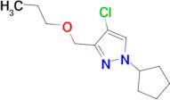 4-chloro-1-cyclopentyl-3-(propoxymethyl)-1H-pyrazole