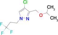 4-chloro-3-(isopropoxymethyl)-1-(3,3,3-trifluoropropyl)-1H-pyrazole