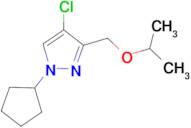 4-chloro-1-cyclopentyl-3-(isopropoxymethyl)-1H-pyrazole