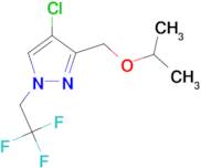 4-chloro-3-(isopropoxymethyl)-1-(2,2,2-trifluoroethyl)-1H-pyrazole