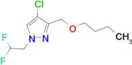 3-(butoxymethyl)-4-chloro-1-(2,2-difluoroethyl)-1H-pyrazole