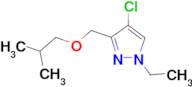 4-chloro-1-ethyl-3-(isobutoxymethyl)-1H-pyrazole