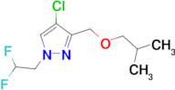 4-chloro-1-(2,2-difluoroethyl)-3-(isobutoxymethyl)-1H-pyrazole