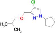 4-chloro-1-cyclopentyl-3-(isobutoxymethyl)-1H-pyrazole