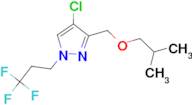 4-chloro-3-(isobutoxymethyl)-1-(3,3,3-trifluoropropyl)-1H-pyrazole