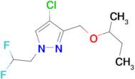 3-(sec-butoxymethyl)-4-chloro-1-(2,2-difluoroethyl)-1H-pyrazole