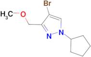 4-bromo-1-cyclopentyl-3-(methoxymethyl)-1H-pyrazole