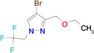 4-bromo-3-(ethoxymethyl)-1-(2,2,2-trifluoroethyl)-1H-pyrazole