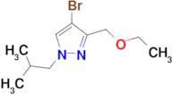 4-bromo-3-(ethoxymethyl)-1-isobutyl-1H-pyrazole