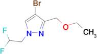 4-bromo-1-(2,2-difluoroethyl)-3-(ethoxymethyl)-1H-pyrazole