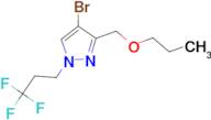 4-bromo-3-(propoxymethyl)-1-(3,3,3-trifluoropropyl)-1H-pyrazole