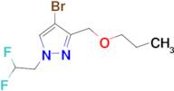 4-bromo-1-(2,2-difluoroethyl)-3-(propoxymethyl)-1H-pyrazole