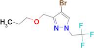 4-bromo-3-(propoxymethyl)-1-(2,2,2-trifluoroethyl)-1H-pyrazole