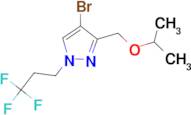 4-bromo-3-(isopropoxymethyl)-1-(3,3,3-trifluoropropyl)-1H-pyrazole