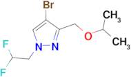 4-bromo-1-(2,2-difluoroethyl)-3-(isopropoxymethyl)-1H-pyrazole