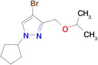 4-bromo-1-cyclopentyl-3-(isopropoxymethyl)-1H-pyrazole